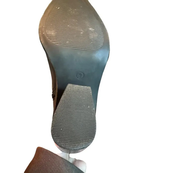 Steve Madden Thorn Bootie Western inspired 9 black classic pointy toe block heel - Picture 5 of 7